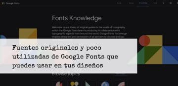 10 Fuentes originales y poco utilizadas de Google Fonts que puedes usar en tus diseños